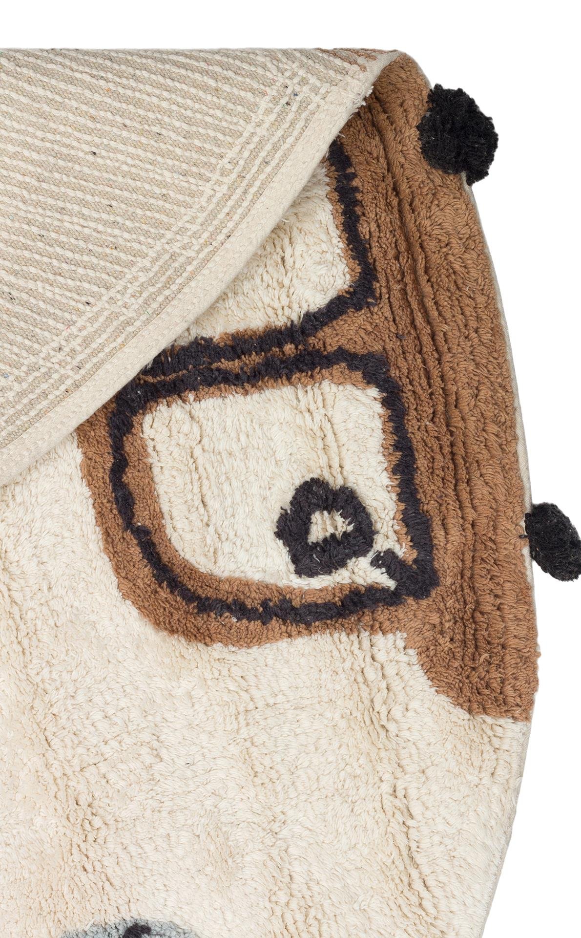 COTTON BOON XXW CBN 15 MULTY XXW Q  Yıkanabilir Kaymaz Tabanlı Naturel Pamuk Bebek Halısı