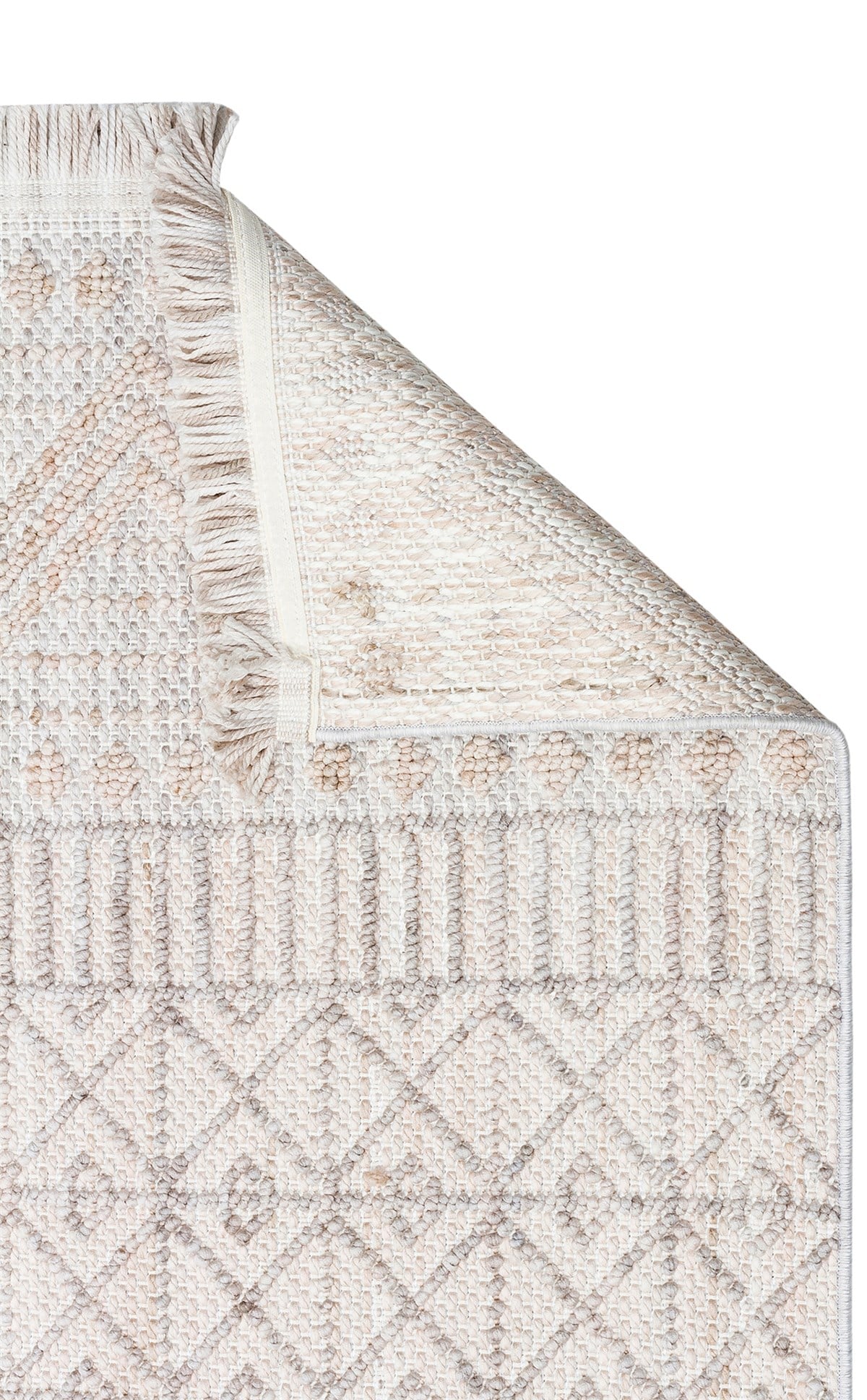 COZY CZY 02 GREY BEIGE  Hav Toz Vermez Modern Örgü Dokuma Makine Halısı