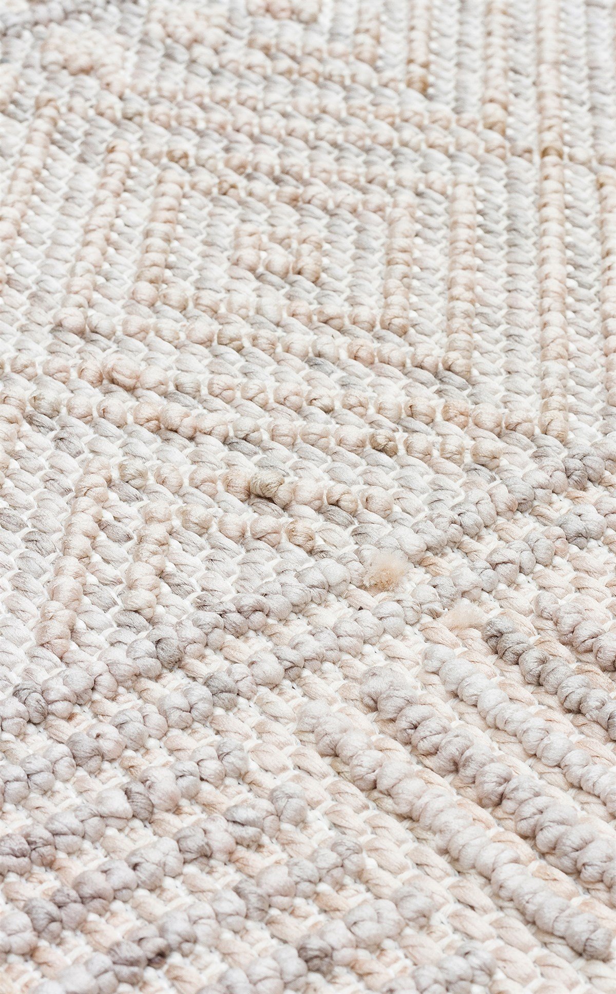 COZY CZY 02 GREY BEIGE  Hav Toz Vermez Modern Örgü Dokuma Makine Halısı