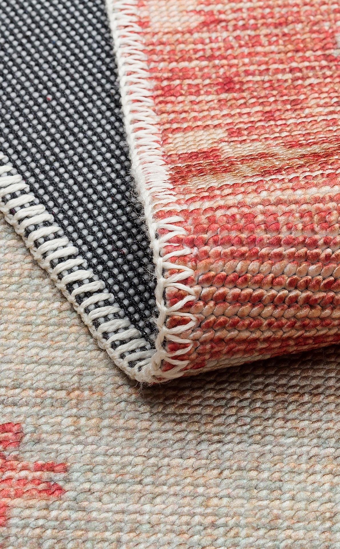 ELISTA ELS 101 CREAM MULTY  Vintage Desenlere Sahip Kaydırmaz Yıkanabilir Modern Halı