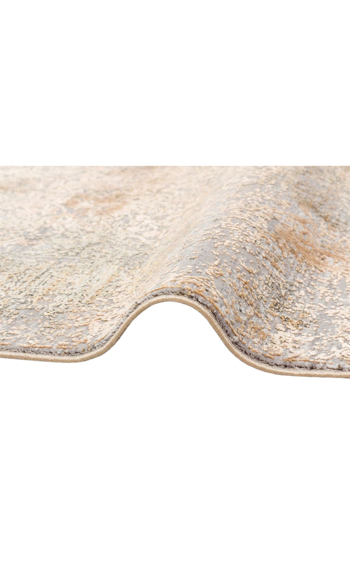 FRESCO DYED FSD 01 D.GOLD  Bambu Viskon ile Üretilen Yıkanabilir Modern Salon Halısı
