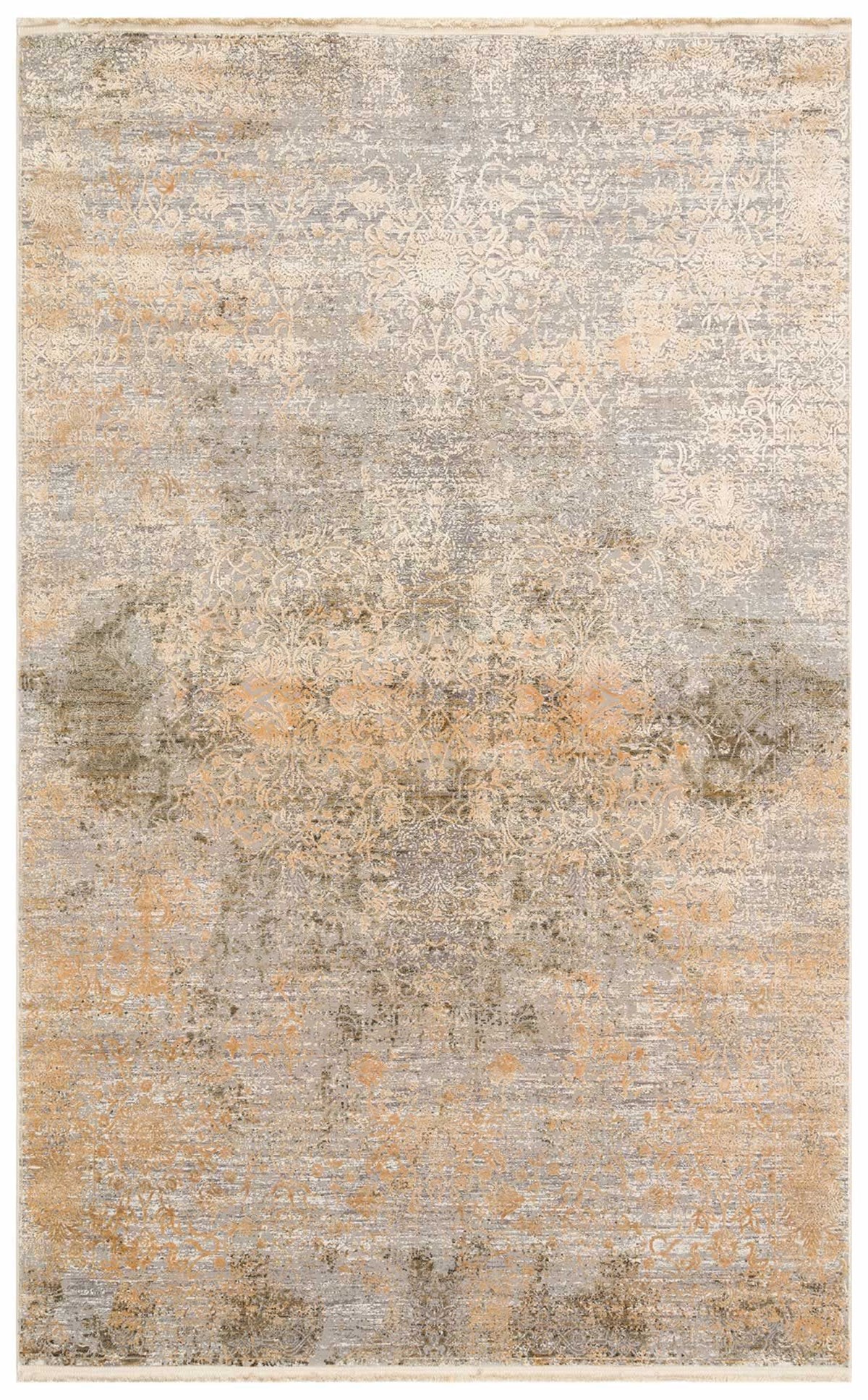 FRESCO DYED FSD 01 D.GOLD  Bambu Viskon ile Üretilen Yıkanabilir Modern Salon Halısı