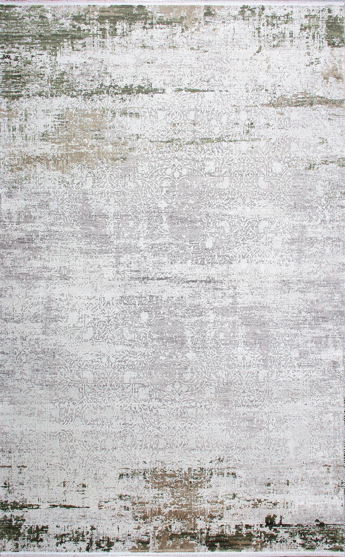 FRESCO FS 03 GREEN  Yüksek Alçak Dokulu Özel Işıltılı Yüksek Kaliteli Sık Dokuma Modern Salon Halısı
