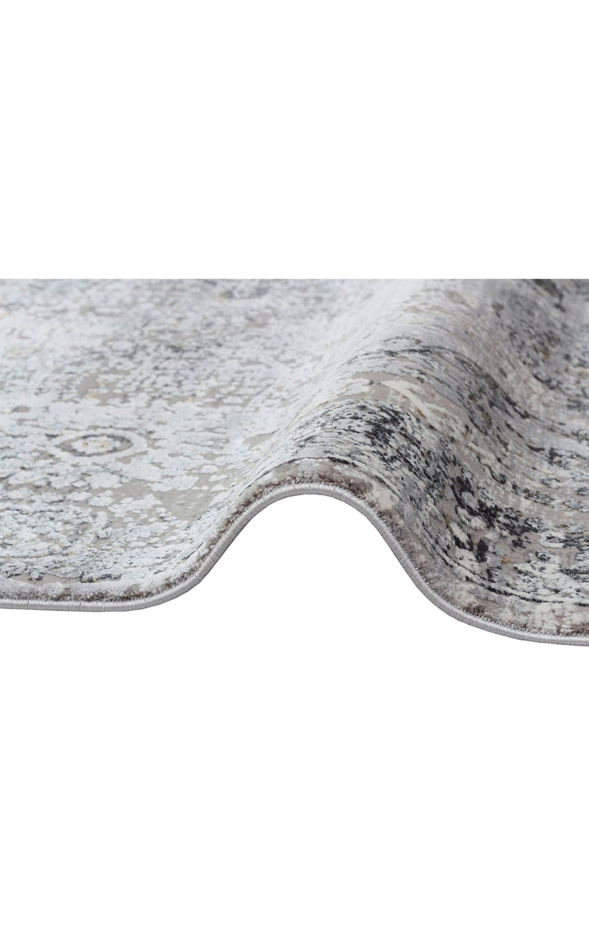 FRESCO FS 09 CREAM GREY XW  Bambu Viskon ile Üretilen Yıkanabilir Modern Salon Halısı