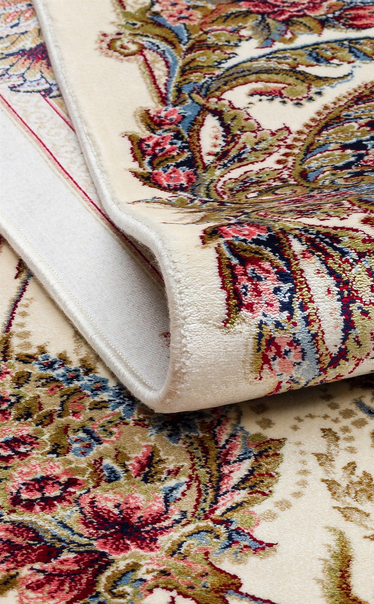 ISFAHAN ISF 01 CREAM  Klasik Desenli Yüksek Kalite Sık Dokuma Makine Halsıı