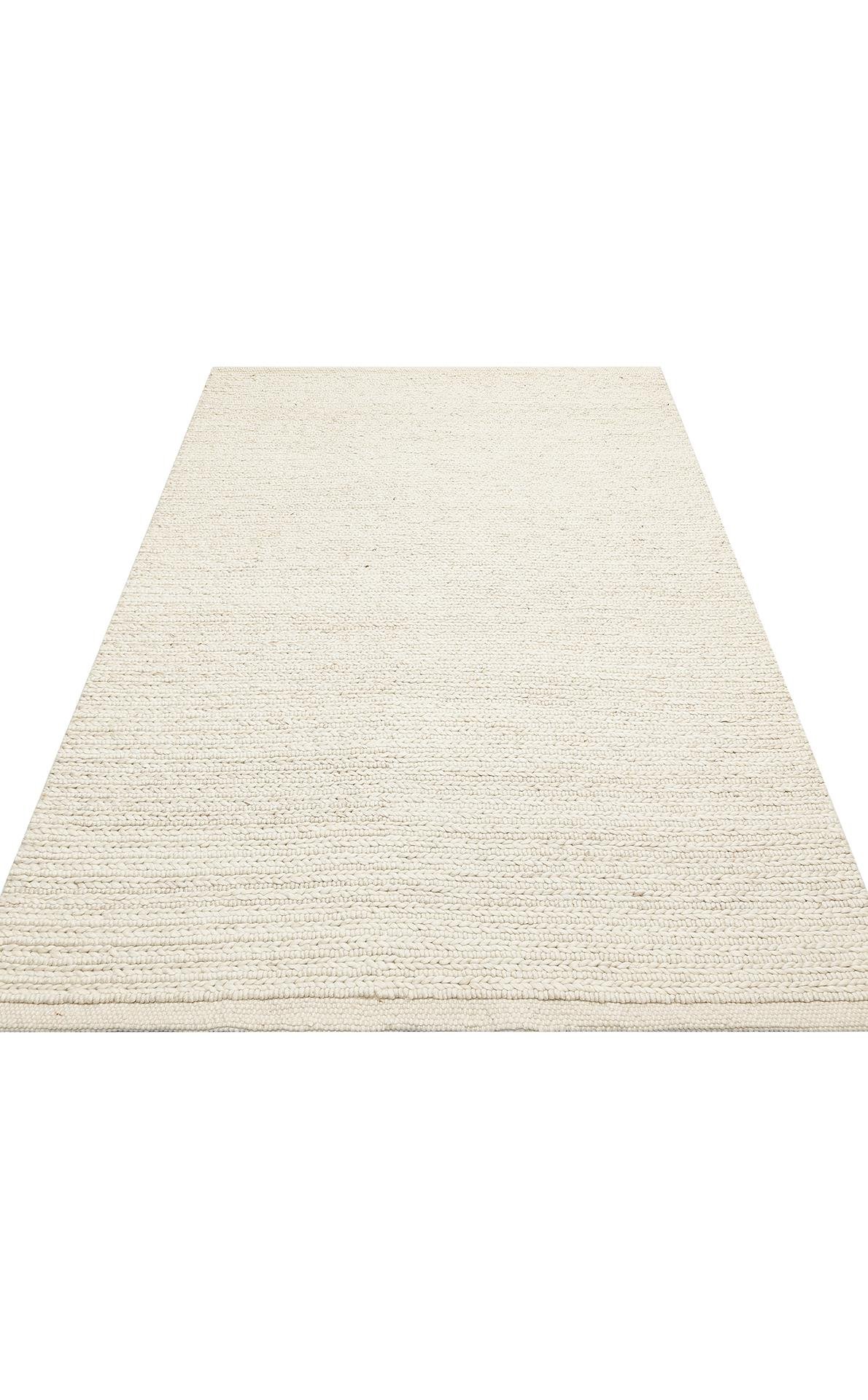 JADE JD 07 L.BEIGE  Naturel Kazak Örgü Desenli El Dokuma Örgü Halı