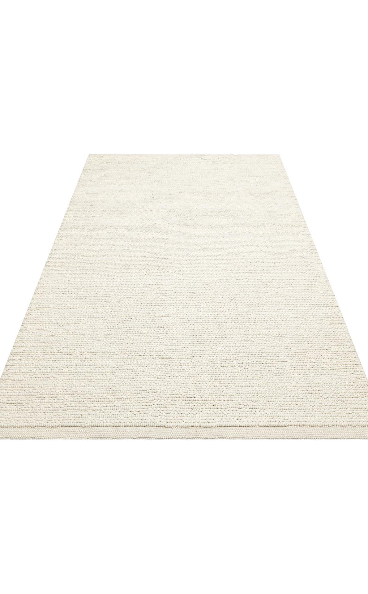 JADE JD 07 WHITE  Naturel Kazak Örgü Desenli El Dokuma Örgü Halı