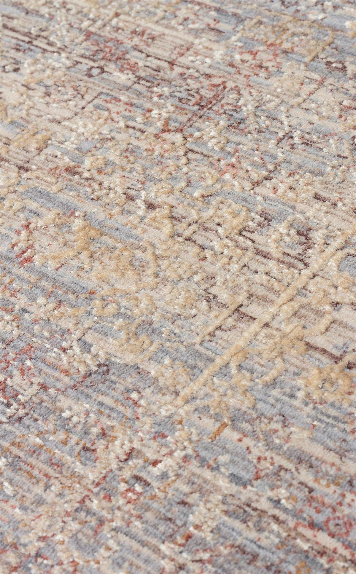 LA PAZ LPZ 02 BEIGE  Yüksek Alçak Dokulu Yüksek Kaliteli Sık Dokuma Modern Salon Halısı