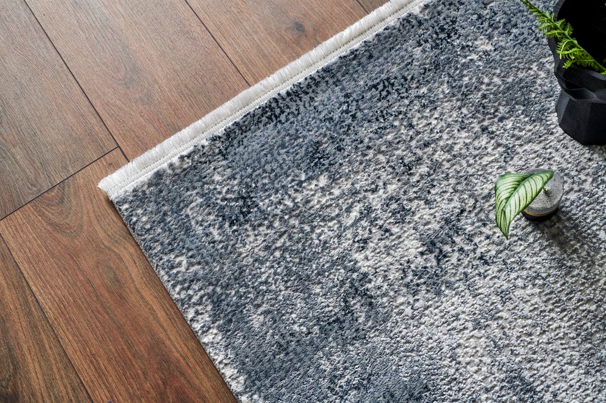 LAGOS LGS 06 CREAM GREY XW  Hav Toz Vermez Yıkanabilir Eskitme Desenli Modern Makine Halısı