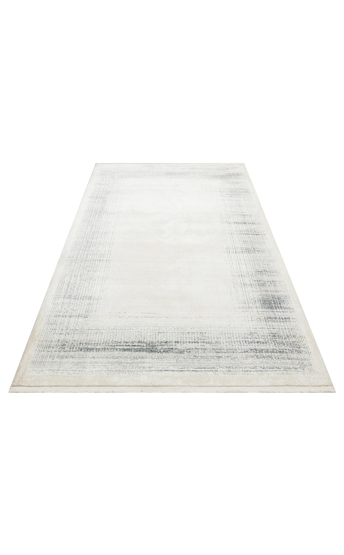 LAGOS LGS 08 CREAM SILVER XW  Hav Toz Vermez Yıkanabilir Eskitme Desenli Modern Makine Halısı