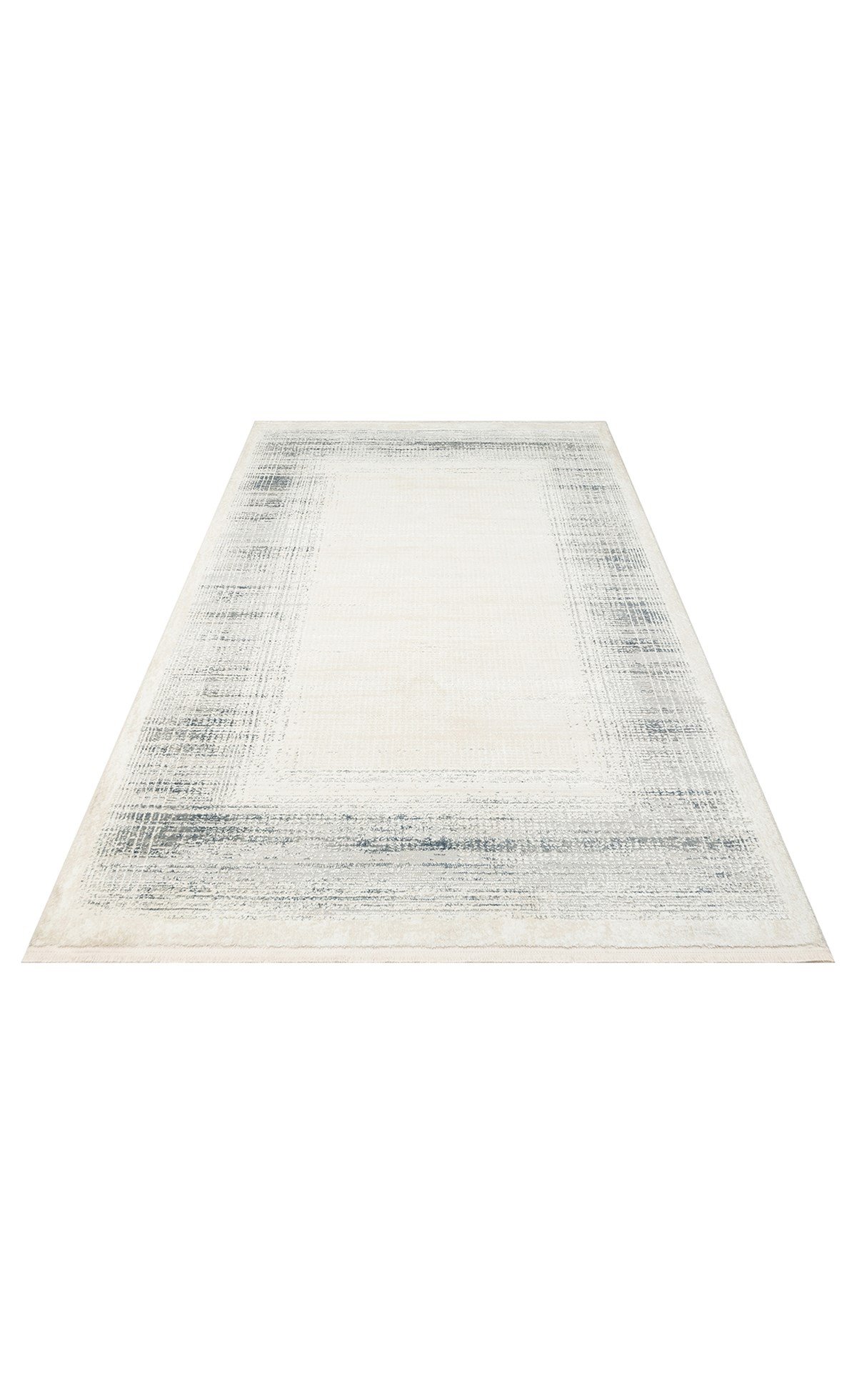 LAGOS LGS 08 CREAM SILVER XW  Hav Toz Vermez Yıkanabilir Eskitme Desenli Modern Makine Halısı