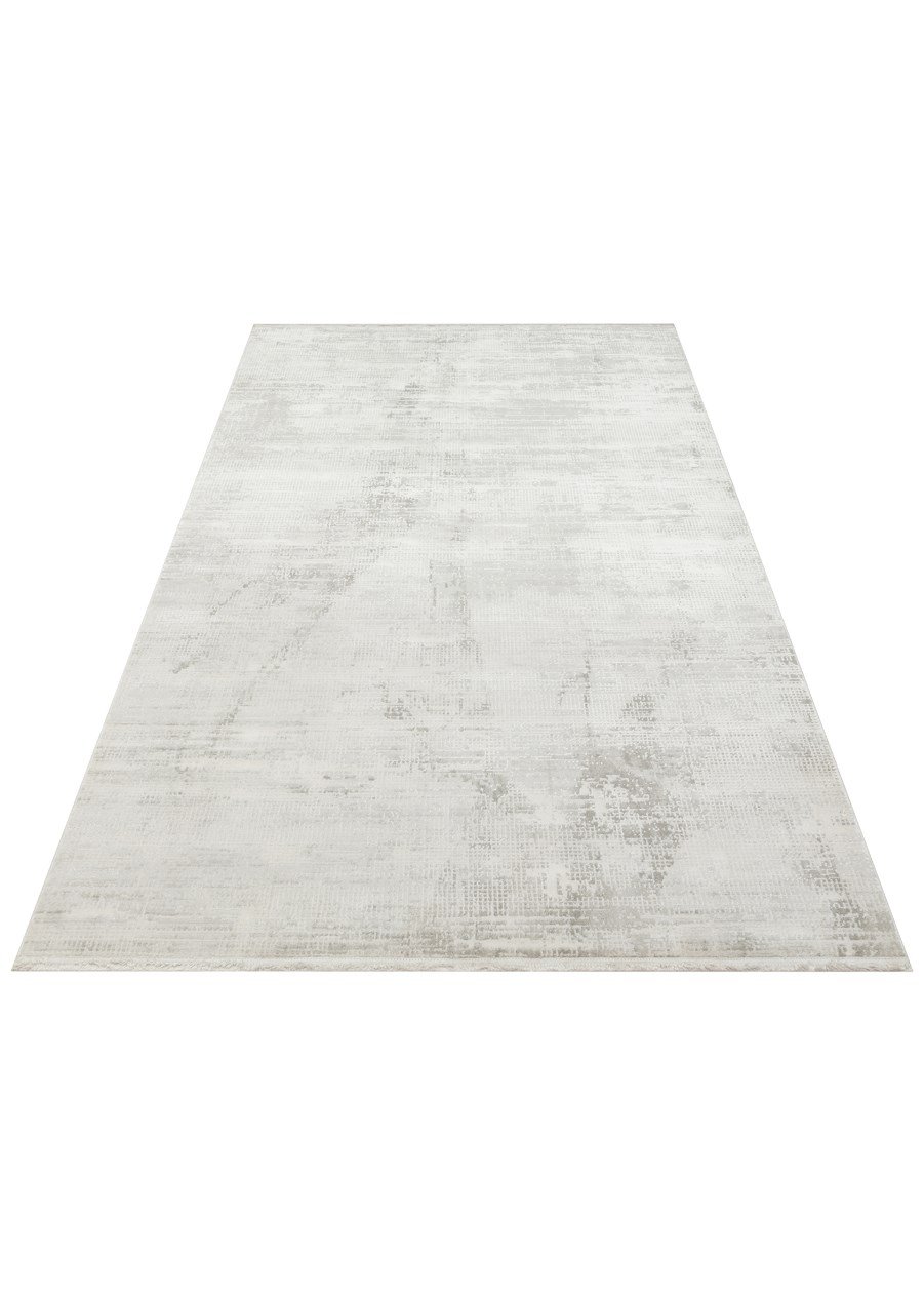 LEONA LNA 02 GREY  Yumuşak Tuşeli Hav Toz Vermez Modern Makine Halısı