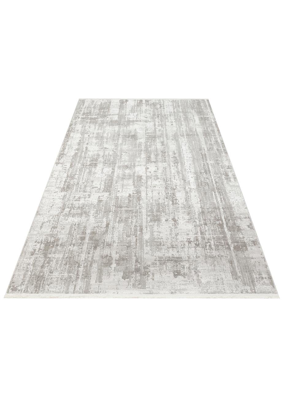 LEONA LNA 04 GREY  Yumuşak Tuşeli Hav Toz Vermez Modern Makine Halısı