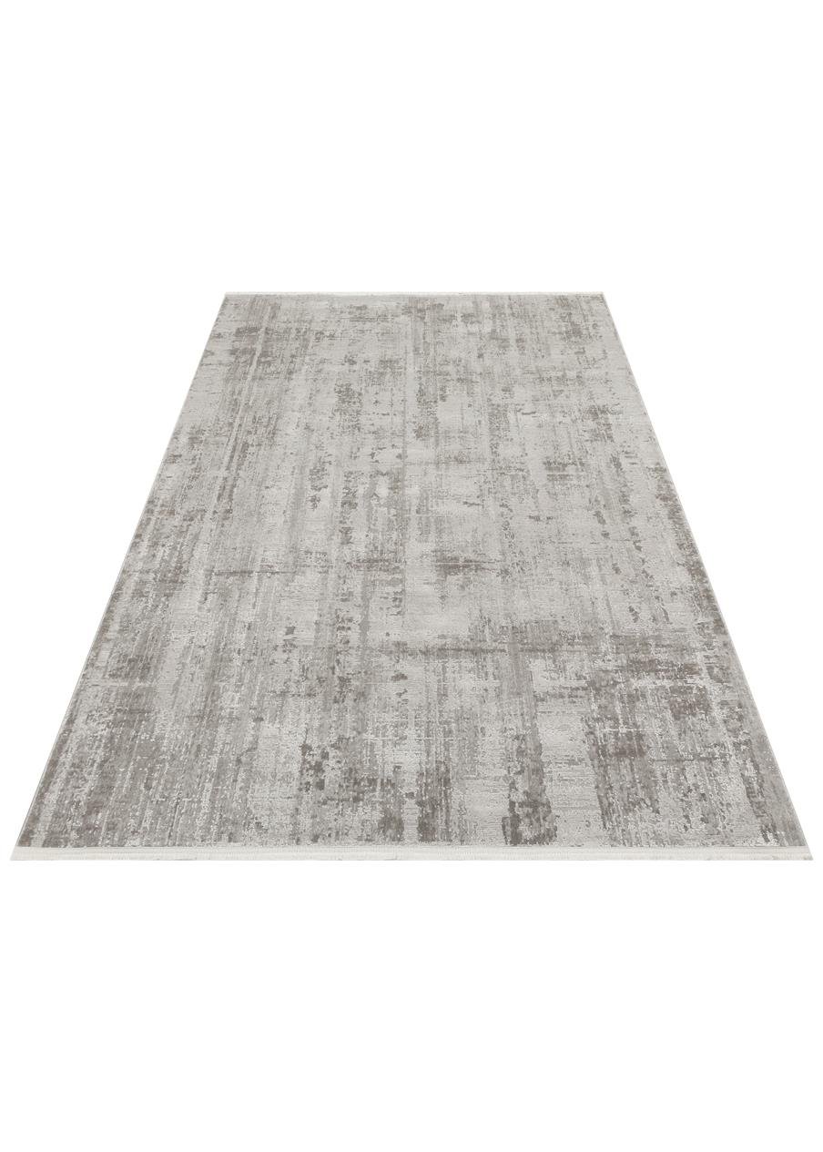 LEONA LNA 04 GREY  Yumuşak Tuşeli Hav Toz Vermez Modern Makine Halısı