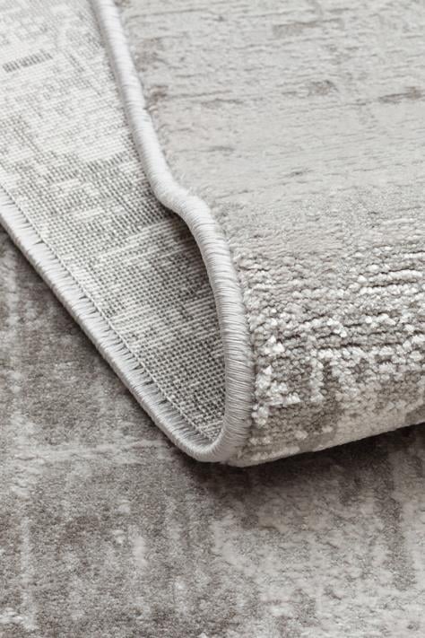 LEONA LNA 04 GREY  Yumuşak Tuşeli Hav Toz Vermez Modern Makine Halısı