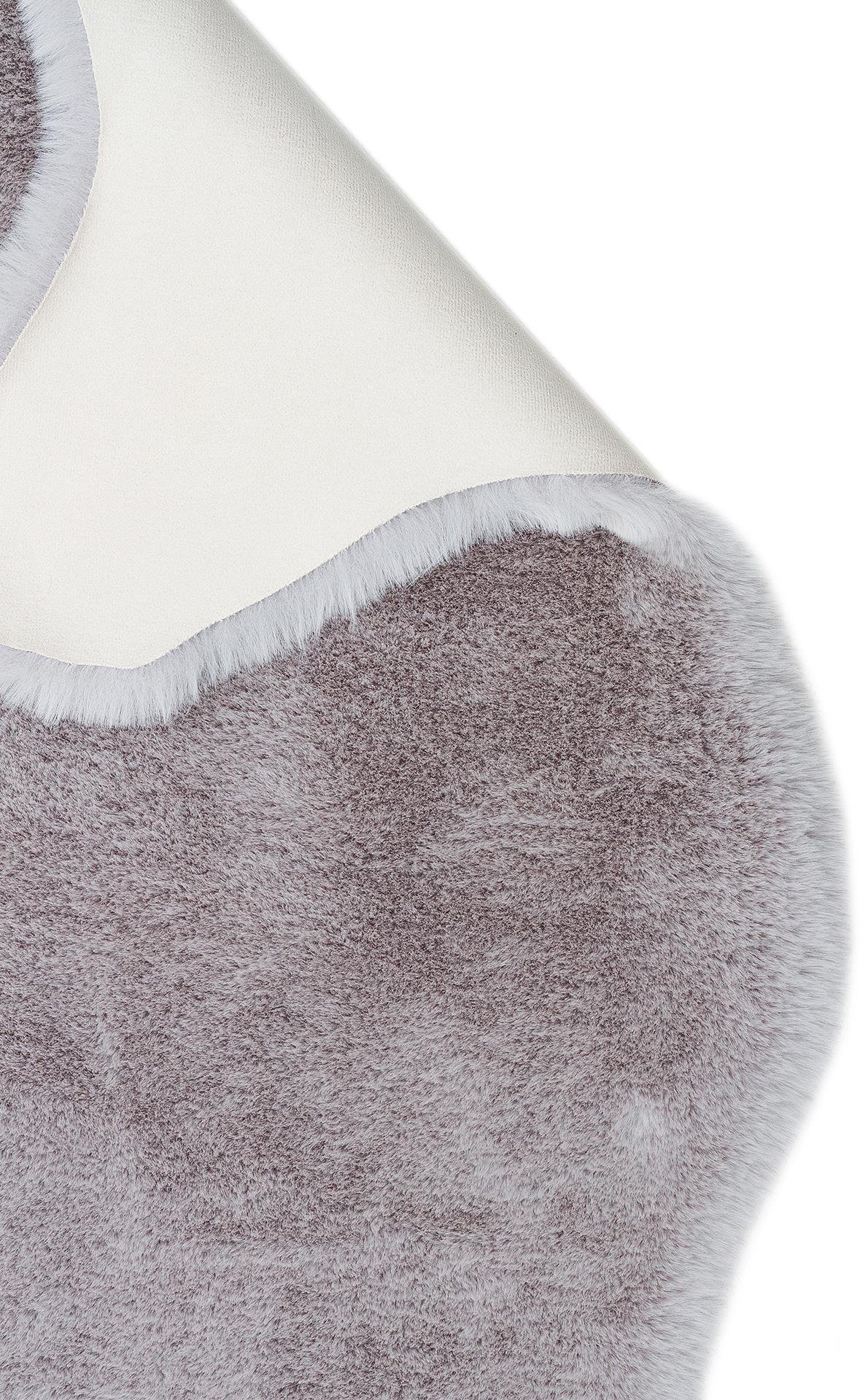 MOLLIS NEW MLS SILVER SINGLE N  Yumuşak Dokulu Uzun Tüylü Yıkanabilir Tavşan Postu