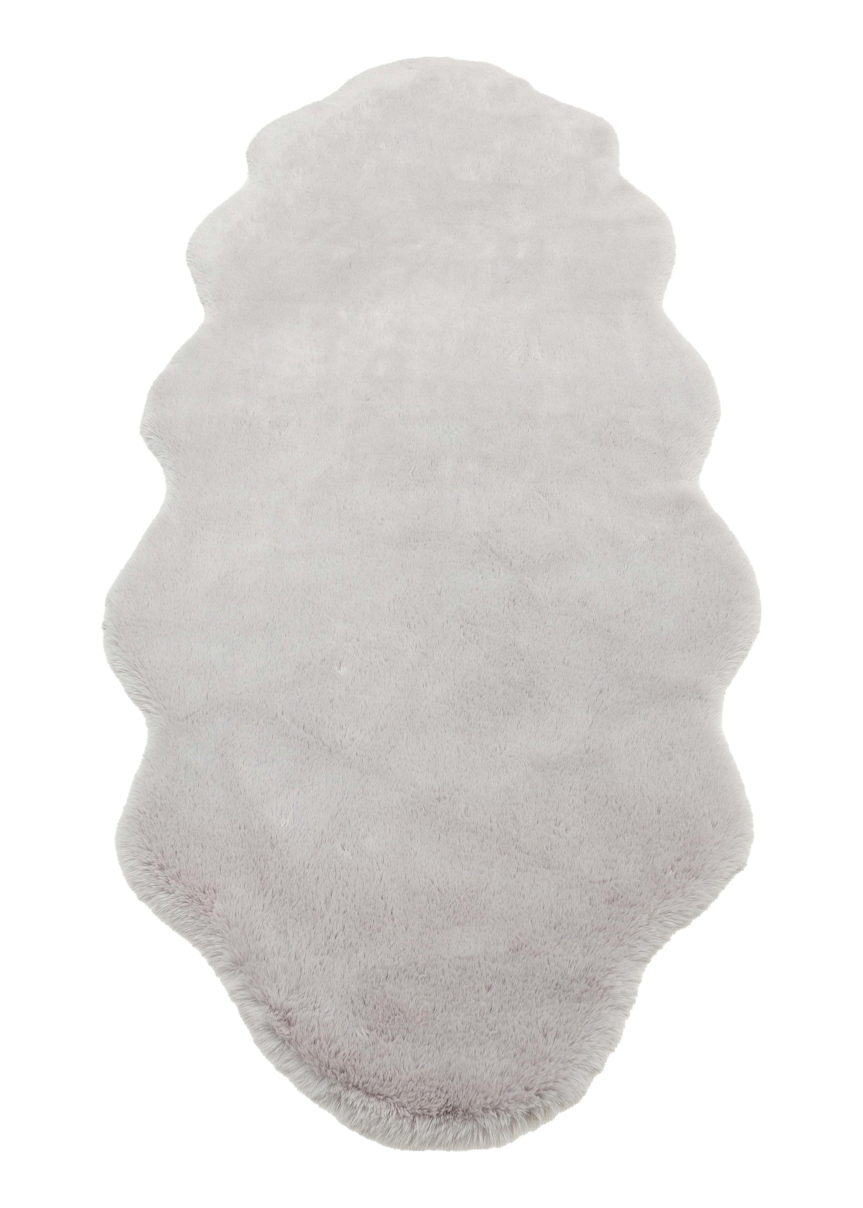 MOLLIS PLAIN MLS PLAIN DOUBLE GREY  Yumuşak Tuşeli Yıkanabilir Kaymaz Tabanlı Suni Kürk