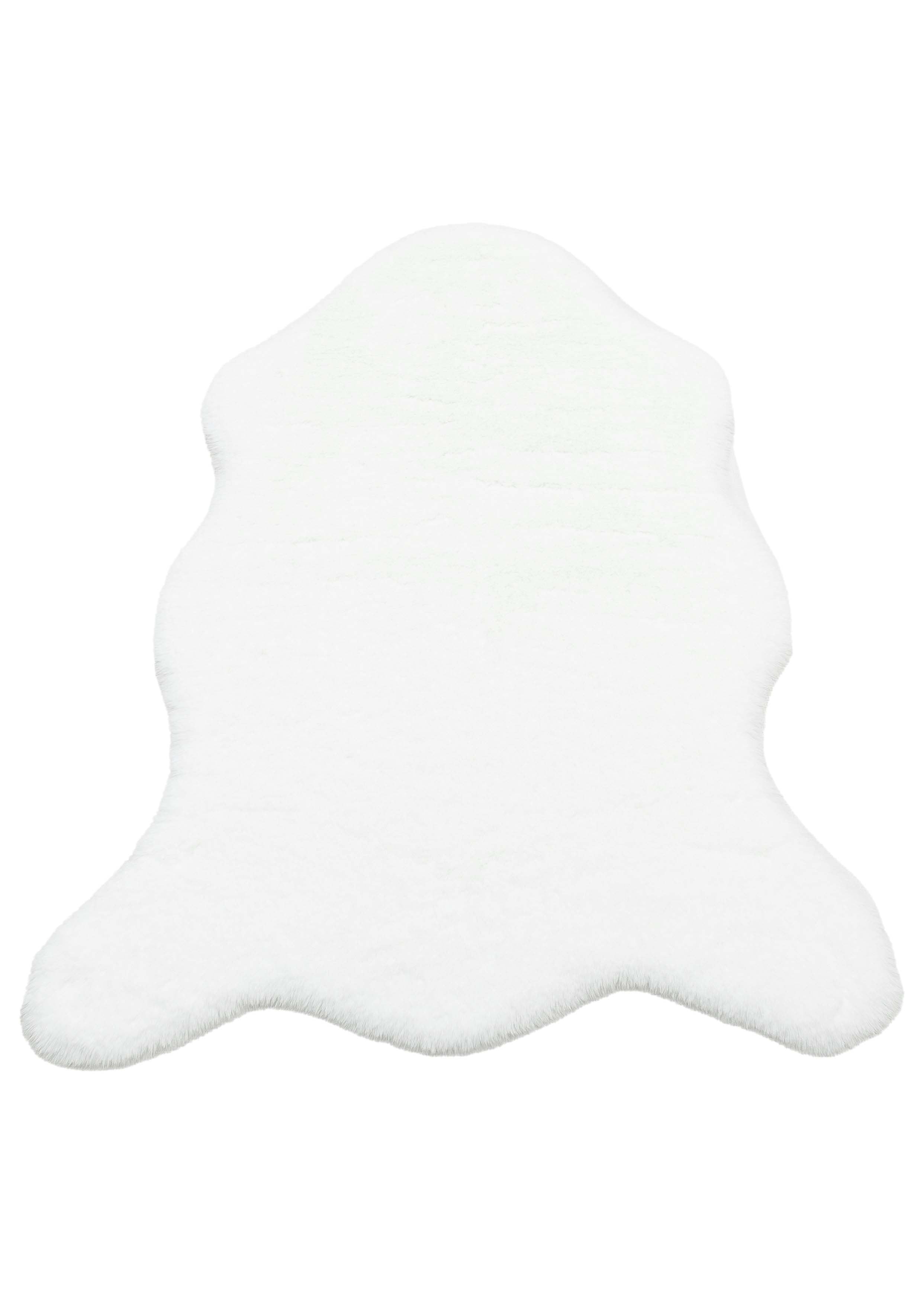 MOLLIS PLAIN MLS PLAIN SINGLE WHITE  Yumuşak Tuşeli Yıkanabilir Kaymaz Tabanlı Suni Kürk