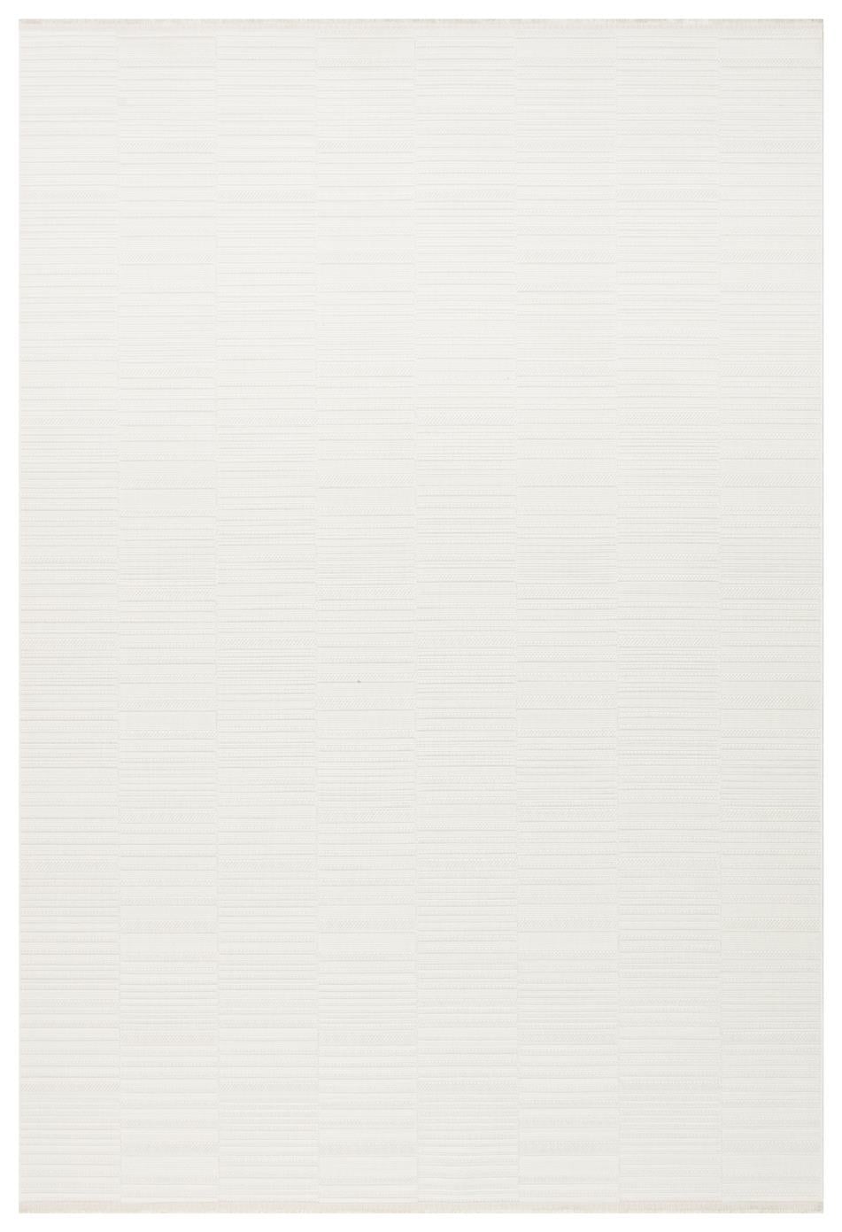 MONO LOOP MNO LOOP 01 WHITE  Bukleli Sisal Dokuma Yıkanabilir Hav Vermez Kaymaz Tabanlı Kolay Temizlenebilir Makine Halısı