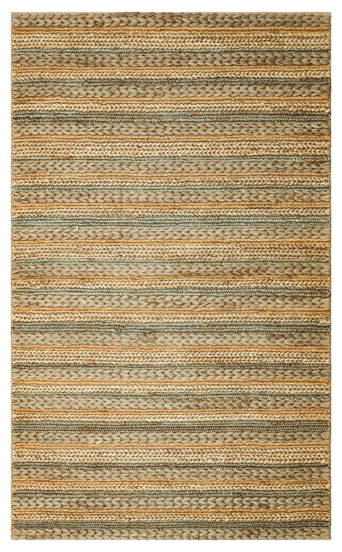 NETRA S-1103 GREY MULTY XW  Farklı Örgü Çeşitlerine Sahip El Dokuma Naturel Jüt Hasır Halı