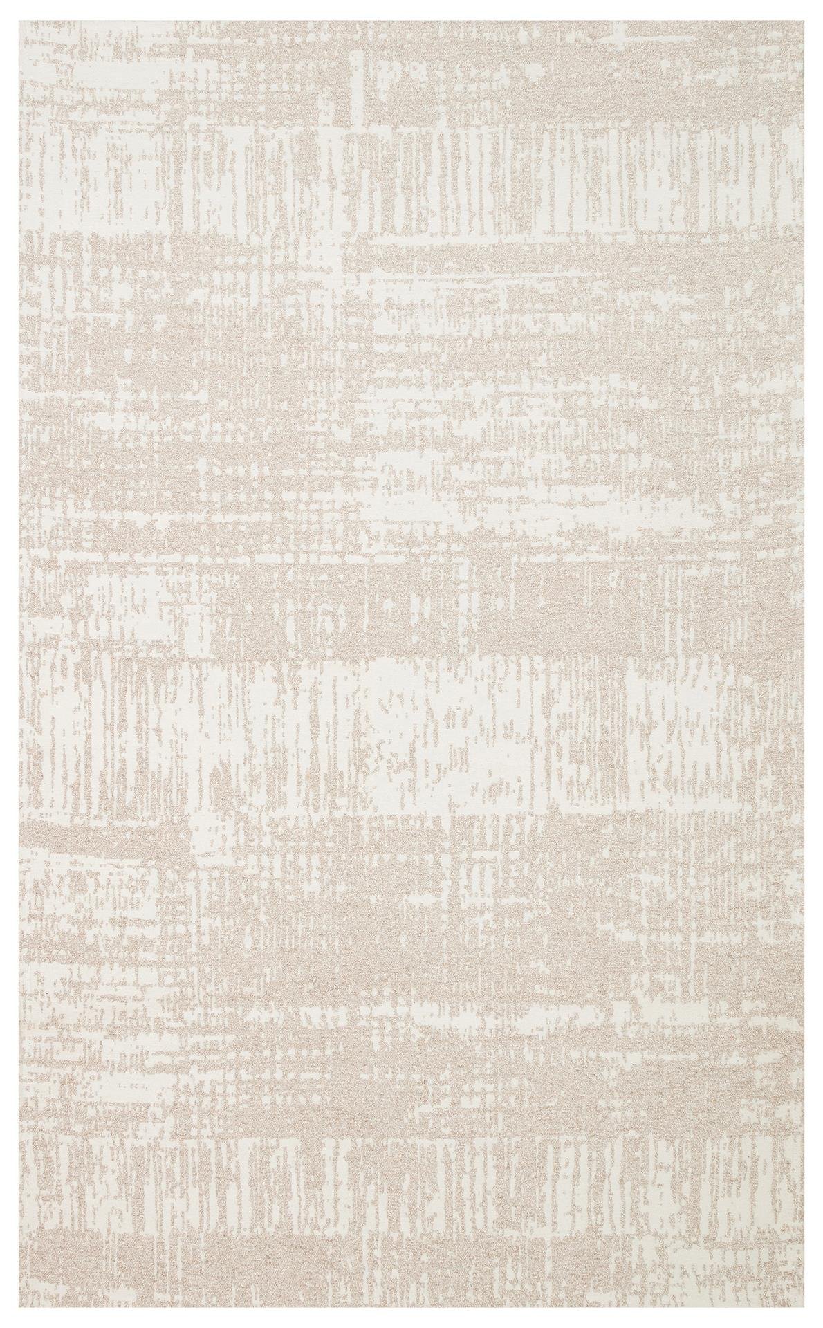 NEVADA NVD 06 IVORY CREAM  Özel Moroccon Tuşeli Hav Toz Vermez Kaymaz Tabanlı İnce Dokuma Modern Halı