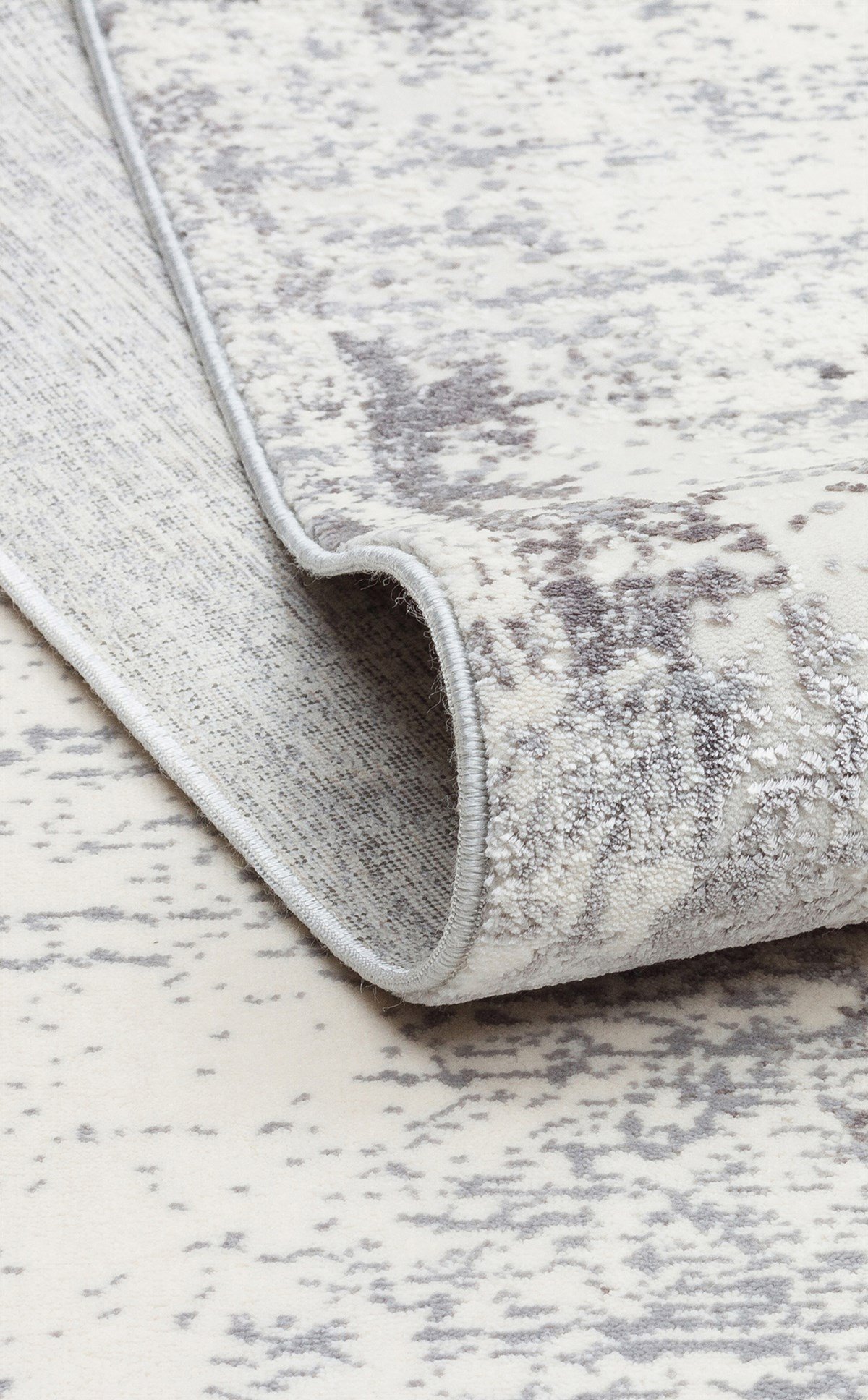 PALAZZO PLZ 01 CREAM GREY  Kolay Kullanımlı Yumuşak Tuşeli Sık Dokuma Modern Halı