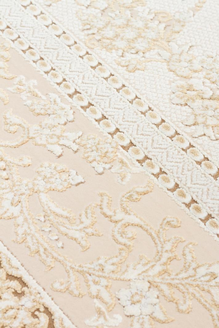 PALMIRA PLM 09 CREAM GOLD  Yüksek Kaliteli Sık Dokuma Modern Salon Halısı