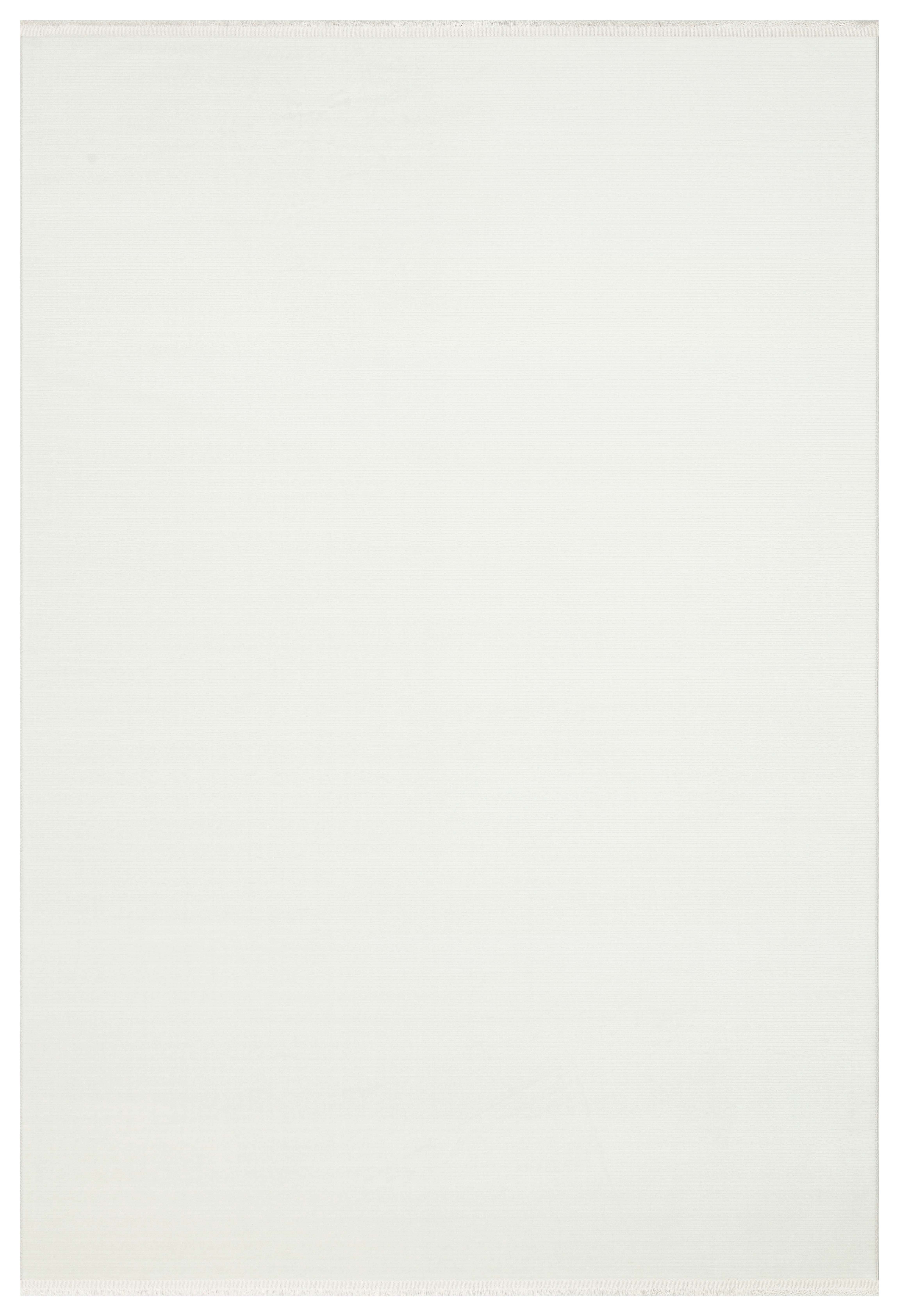 PERA PERA 02 WHITE  Yıkanabilir Modern Desenli Kaymaz Tabanlı Akrilik Makine Halısı