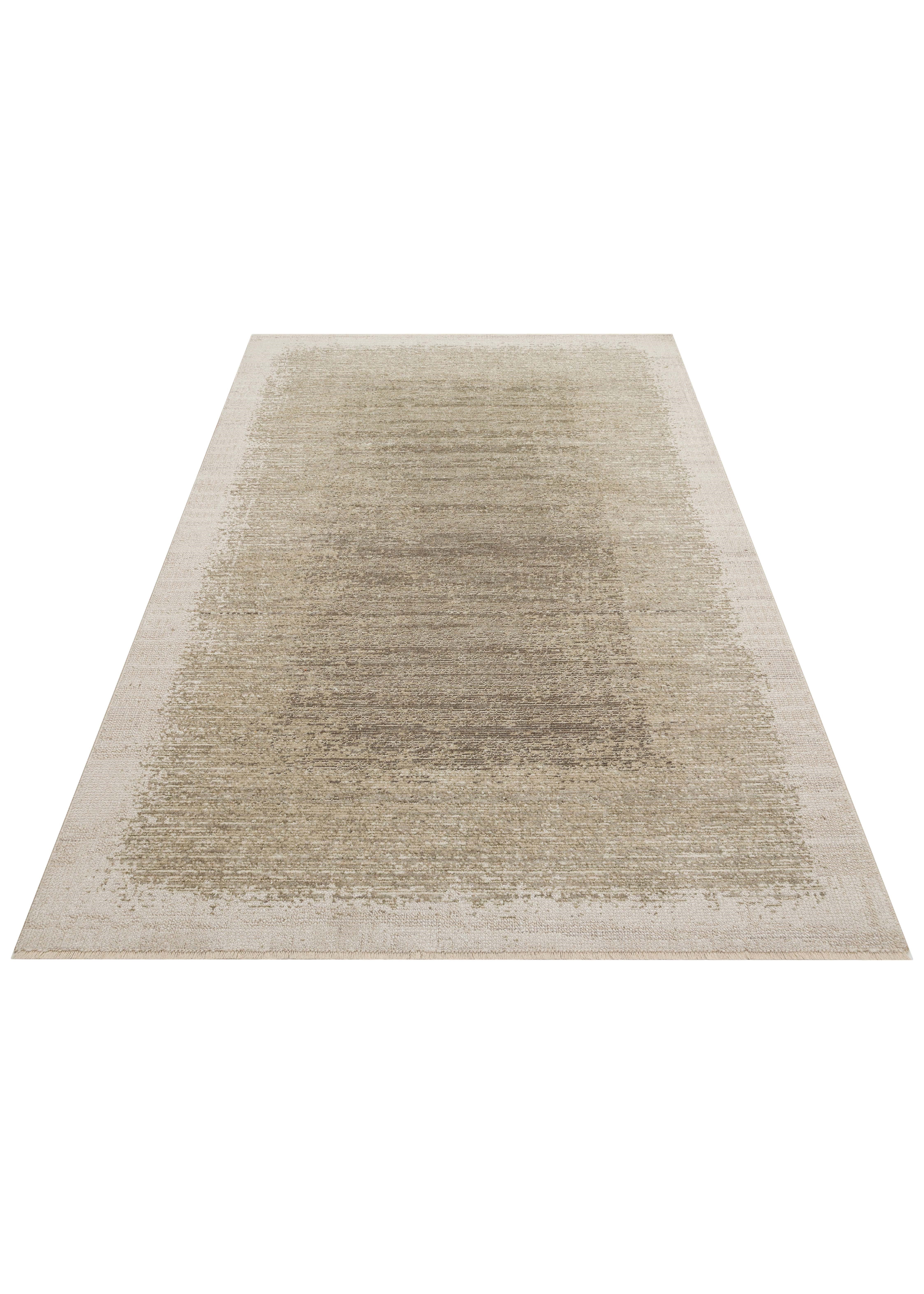 SAHARA SHA 04 CREAM GREEN  Hav Toz Vermez Yumuşak Tuşeli Modern Makine Halısı