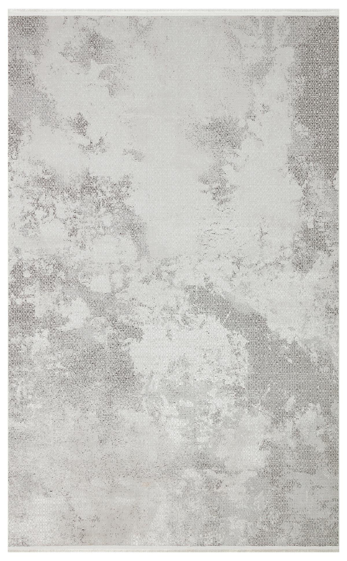 SATEEN ST 108 D.GREY  Yıkanabilir Kaymaz Tabanlı Hav Vermez Sık Dokuma Modern Halı