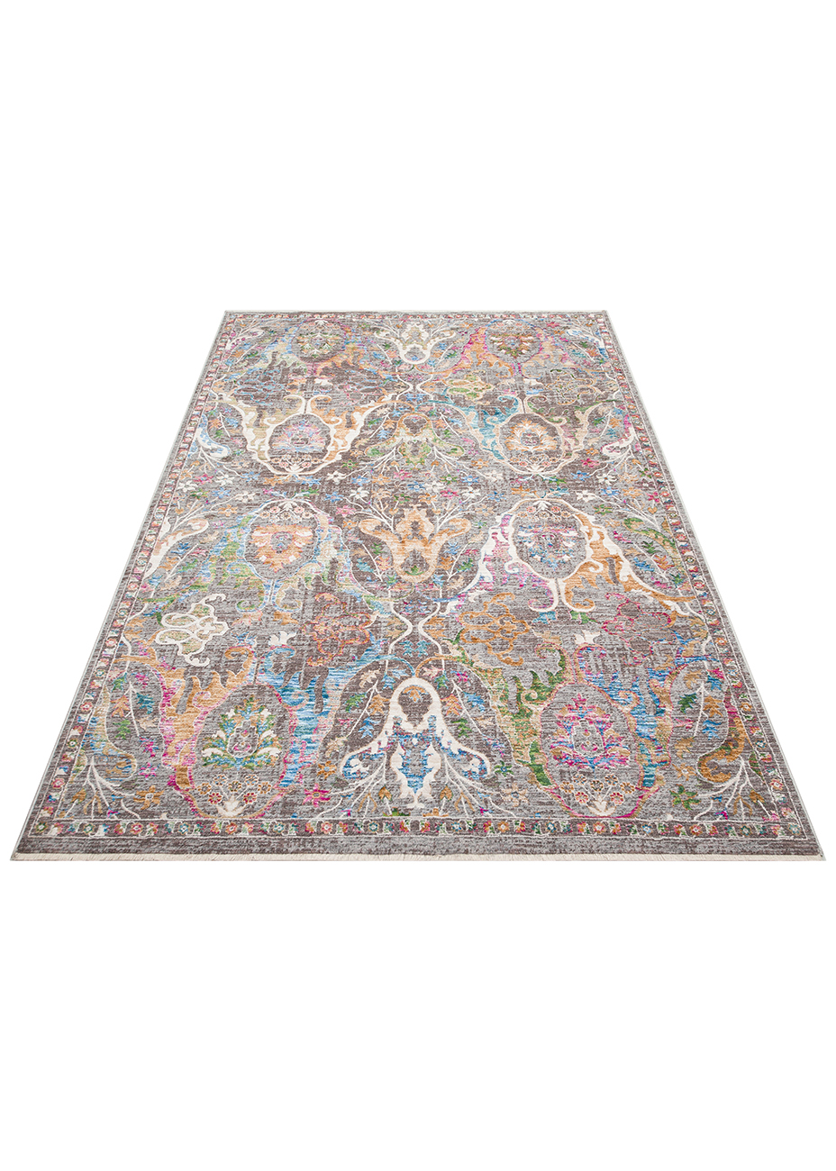 SOFIA SOF 02 MULTY Renkli El Dokuma Uşak Halı Desenlerine Sahip Makine Halısı