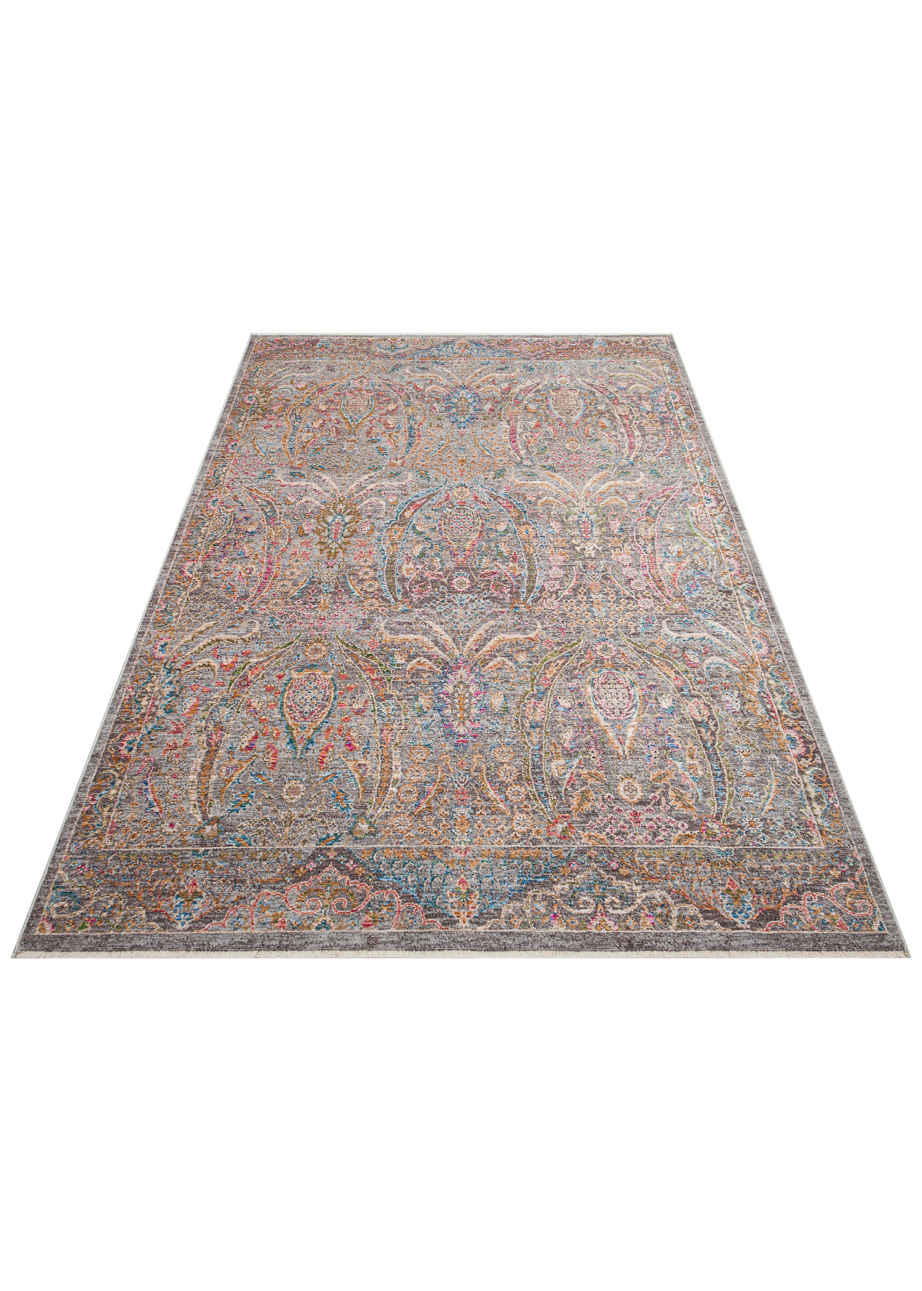 SOFIA SOF 03 MULTY Renkli El Dokuma Uşak Halı Desenlerine Sahip Makine Halısı