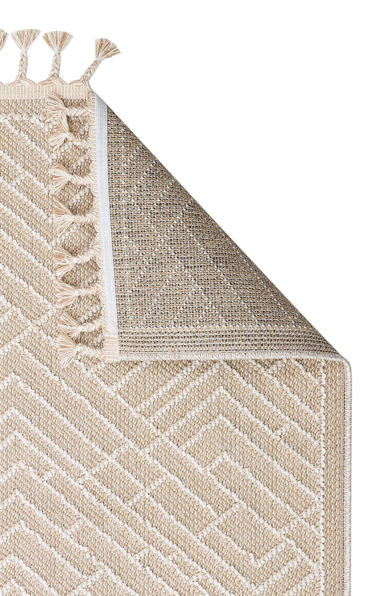 SOHO SH 12 BEIGE  Hav Toz Vermez Hasır Dokuma Modern Makine Halısı