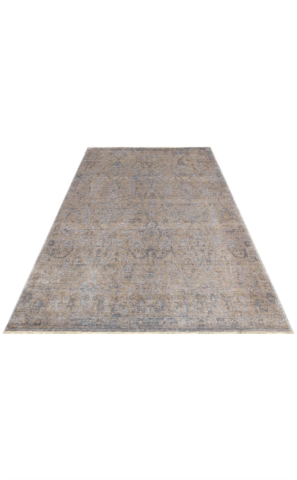 TAFTAN TF 01 BEIGE  Pakistan Overdyed Tarzı Özel Hav Vermeyen ve Kolay Temizlenebilir Bambu Viskonu Kullanılarak El Emeği ile Özel Tezgahlarda Üretilen Uşak Halısı