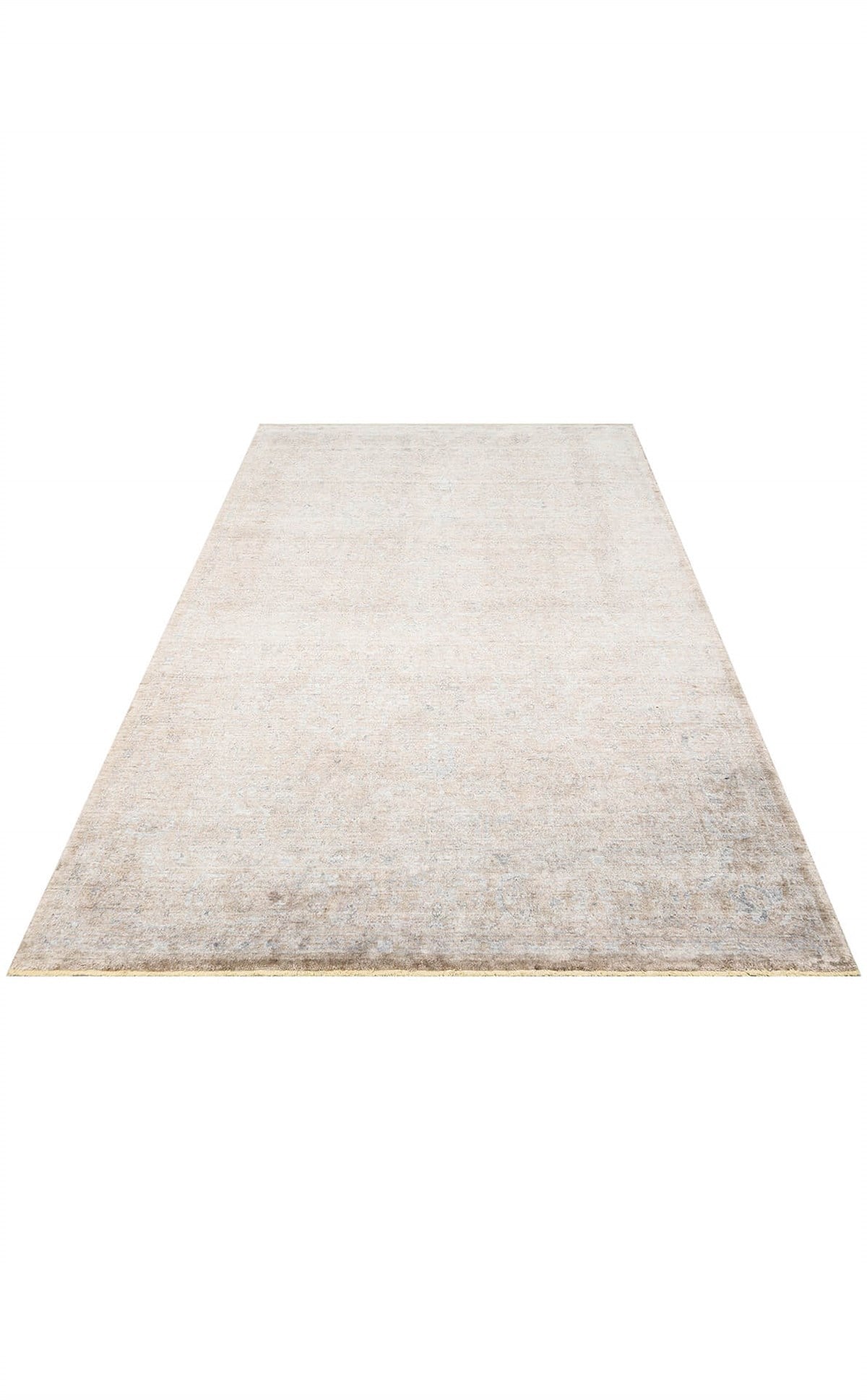 TAFTAN TF 02 BEIGE  Pakistan Overdyed Tarzı Özel Hav Vermeyen ve Kolay Temizlenebilir Bambu Viskonu Kullanılarak El Emeği ile Özel Tezgahlarda Üretilen Uşak Halısı
