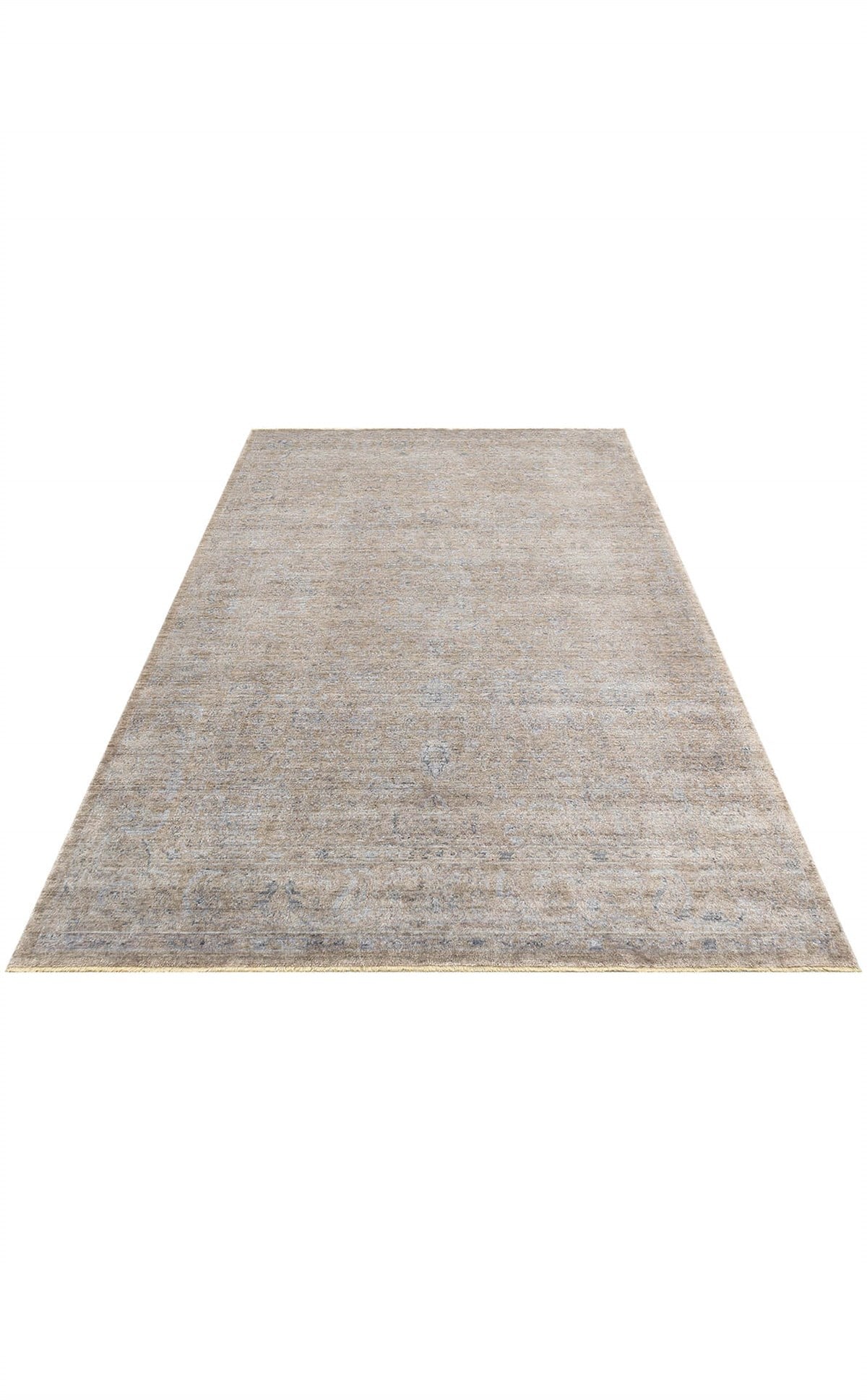 TAFTAN TF 02 BEIGE  Pakistan Overdyed Tarzı Özel Hav Vermeyen ve Kolay Temizlenebilir Bambu Viskonu Kullanılarak El Emeği ile Özel Tezgahlarda Üretilen Uşak Halısı
