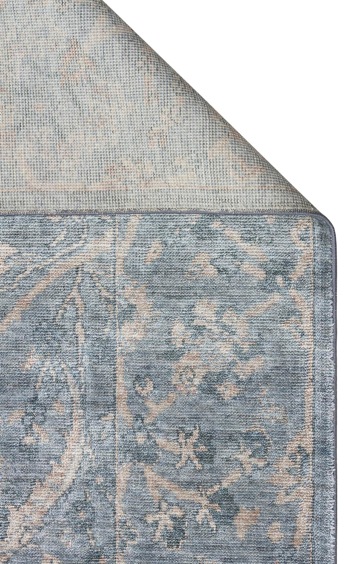 TAFTAN TF 07 SKY VIZON  Pakistan Overdyed Tarzı Özel Hav Vermeyen ve El Emeği ile Özel Tezgahlarda Üretilen Uşak Halısı