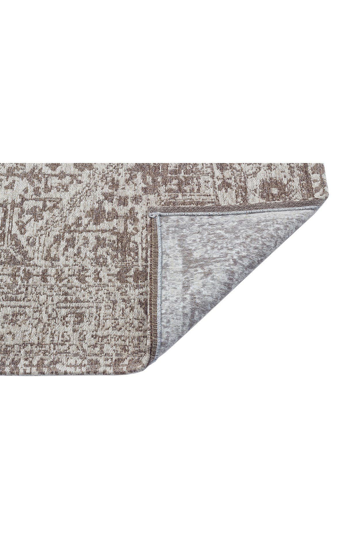 TOLEDO TD 01 GREY  Hav Toz Vermez Antibakteriyel Vintage Desenli Yıkanabilir İnce Dokuma Halı