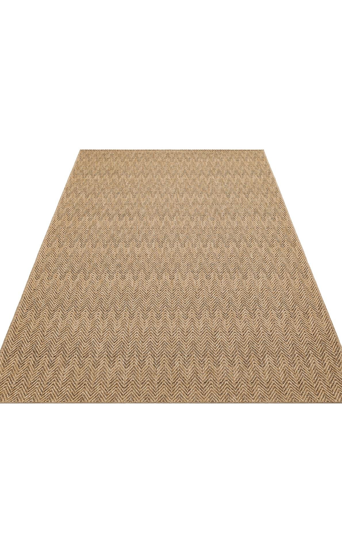 VENTURA XW VNT 02 NATURAL MOCHA XW  İç ve Dış Mekan Kullanımına Uygun Hav Vermeyen Kolay Temizlenebilir Sisal Görünümlü Halı