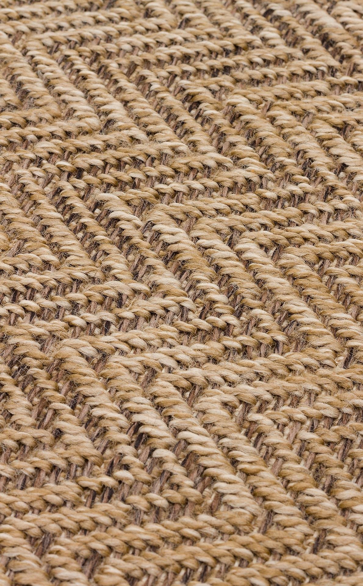 VENTURA XW VNT 02 NATURAL MOCHA XW  İç ve Dış Mekan Kullanımına Uygun Hav Vermeyen Kolay Temizlenebilir Sisal Görünümlü Halı