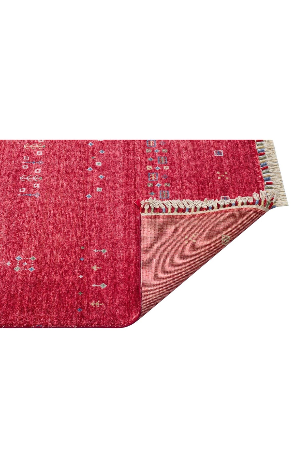 ZARA ZR 06 RED  El Emeği ile Bambu Viskon İpliklerden Özel Tezgahlarda Üretilen Uşak Halısı