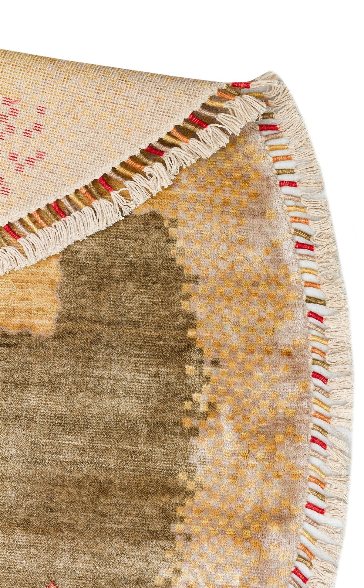 ZARA ZR 07 BEIGE AUTUMN Q  Otantik Desenli Özel Hav Vermeyen ve Kolay Temizlenebilir Tensel Kullanılarak El Emeği ile Özel Tezgahlarda Üretilen Modern Uşak Halısı