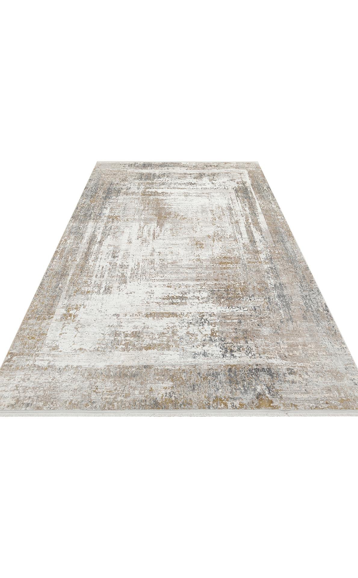 ZURICH ZRH 08 CREAM BEIGE  Akrilik ve Polyester İle Üretilen Şık Salon Halısı