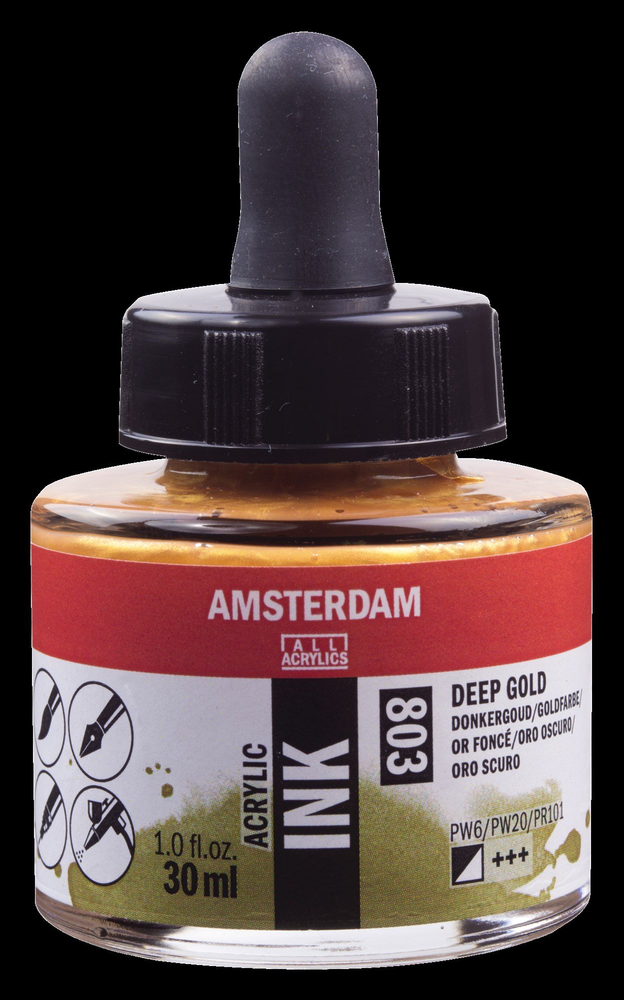 AMSTERDAM AKRİLİK MÜREKKEBİ 30ML DEEP GOLD