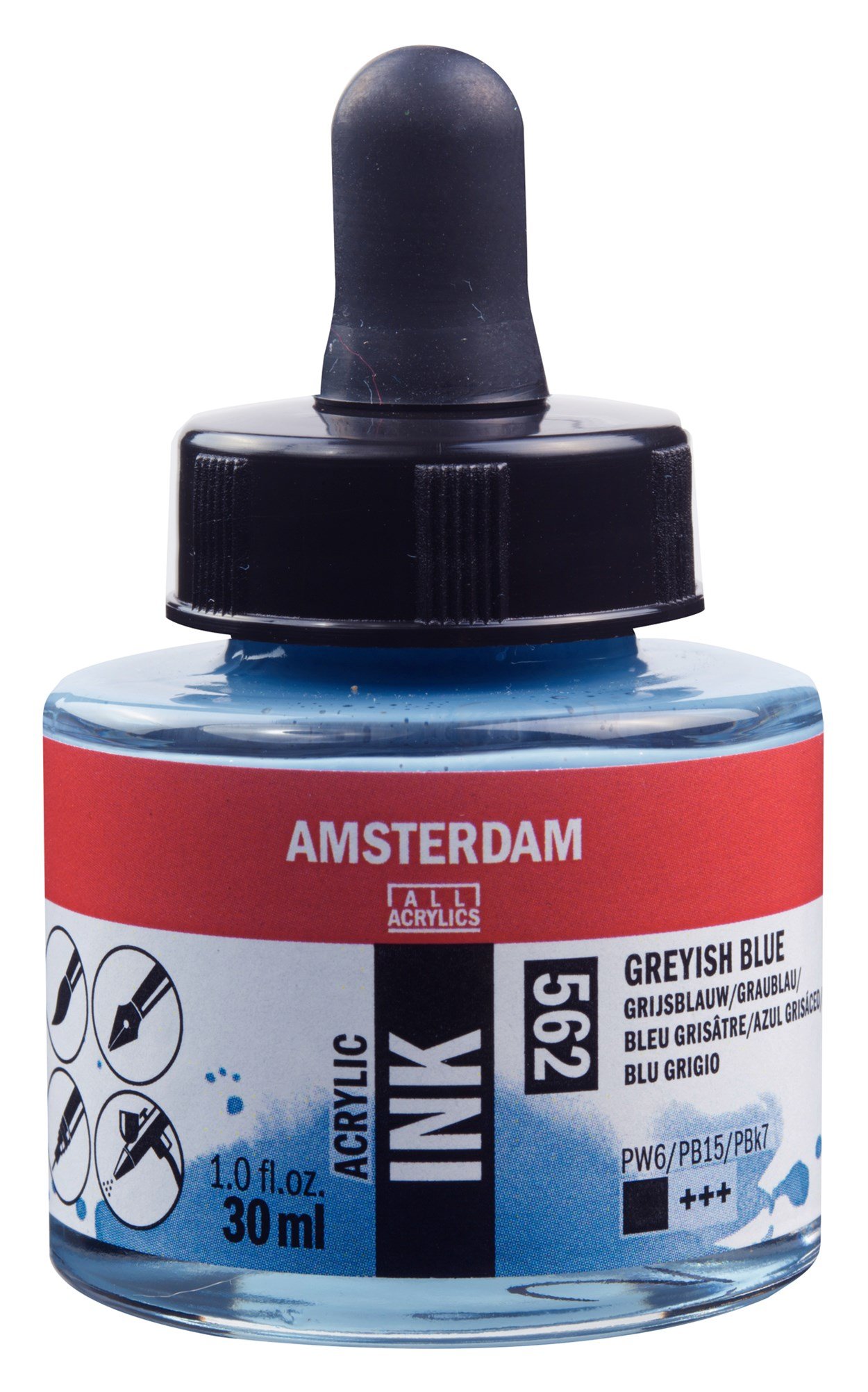 AMSTERDAM AKRİLİK MÜREKKEBİ 30ML GREY.BLUE