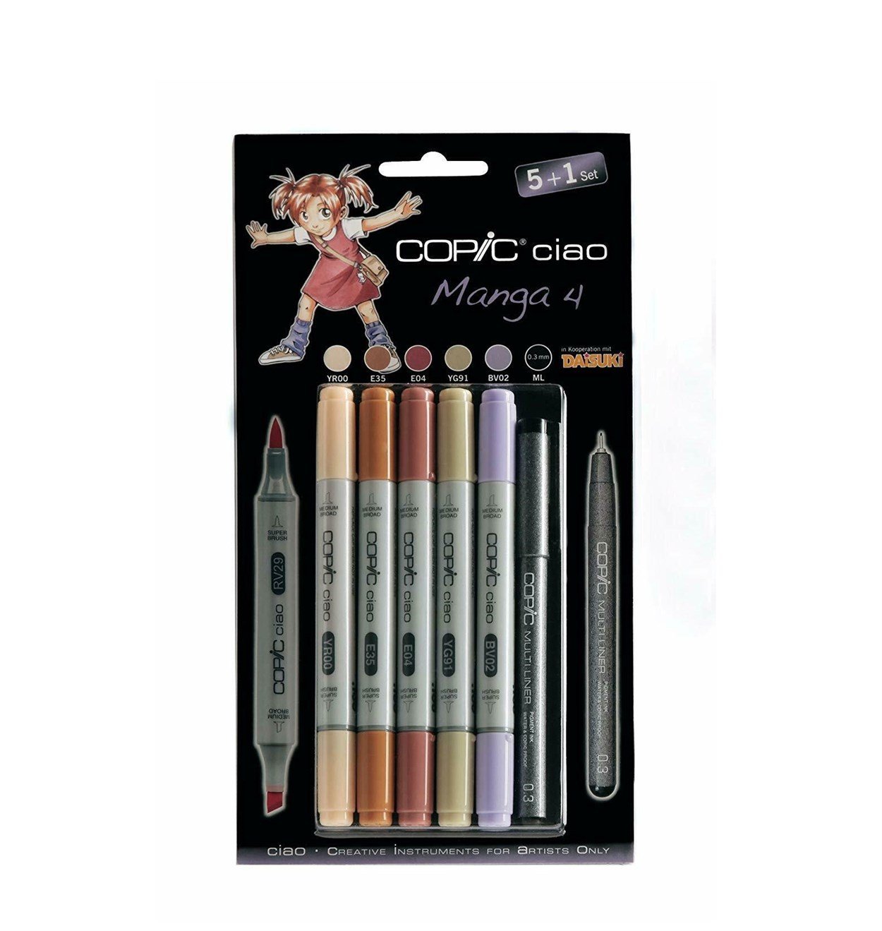 COPİC CİAO MARKER SET 5+1 MANGA 4