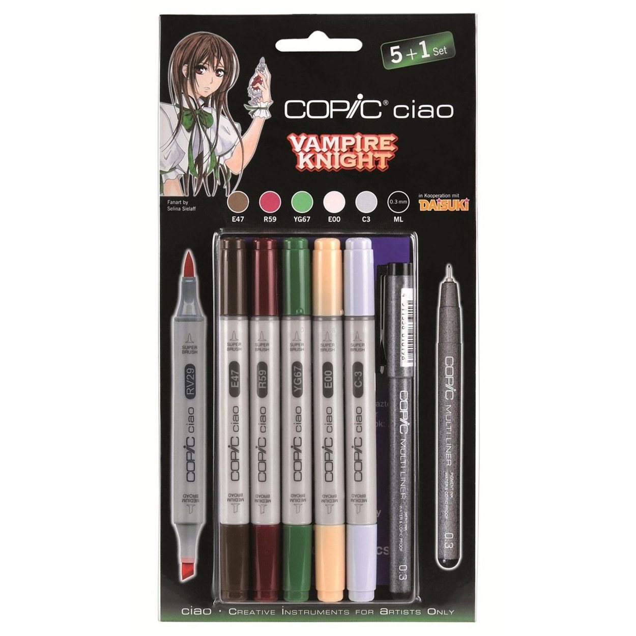 COPİC CİAO MARKER SET 5+1 WAMPIRE KNIGHT