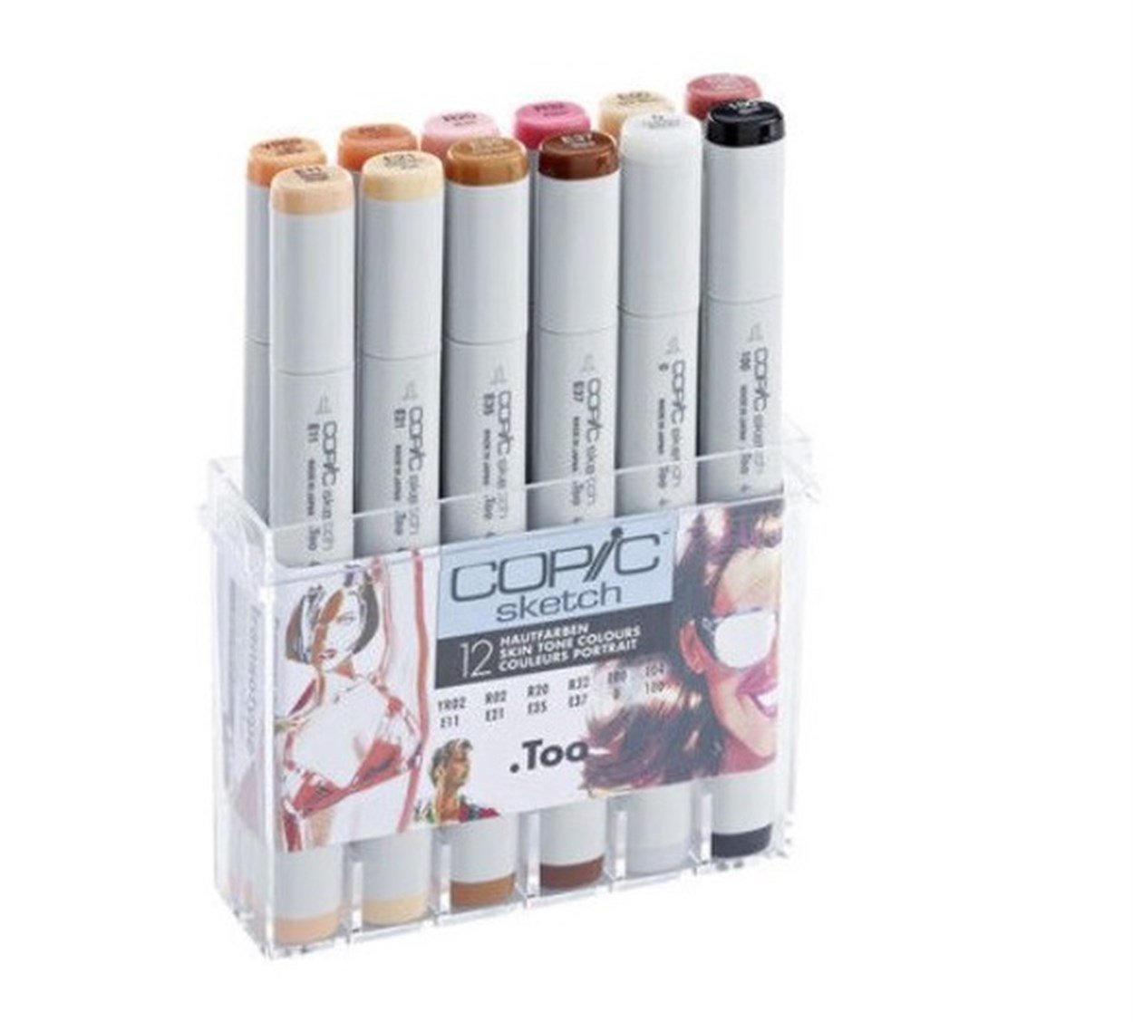 COPİC SKETCH MARKER SET 12 Lİ HAUTFARBEN SKİN COLOURS