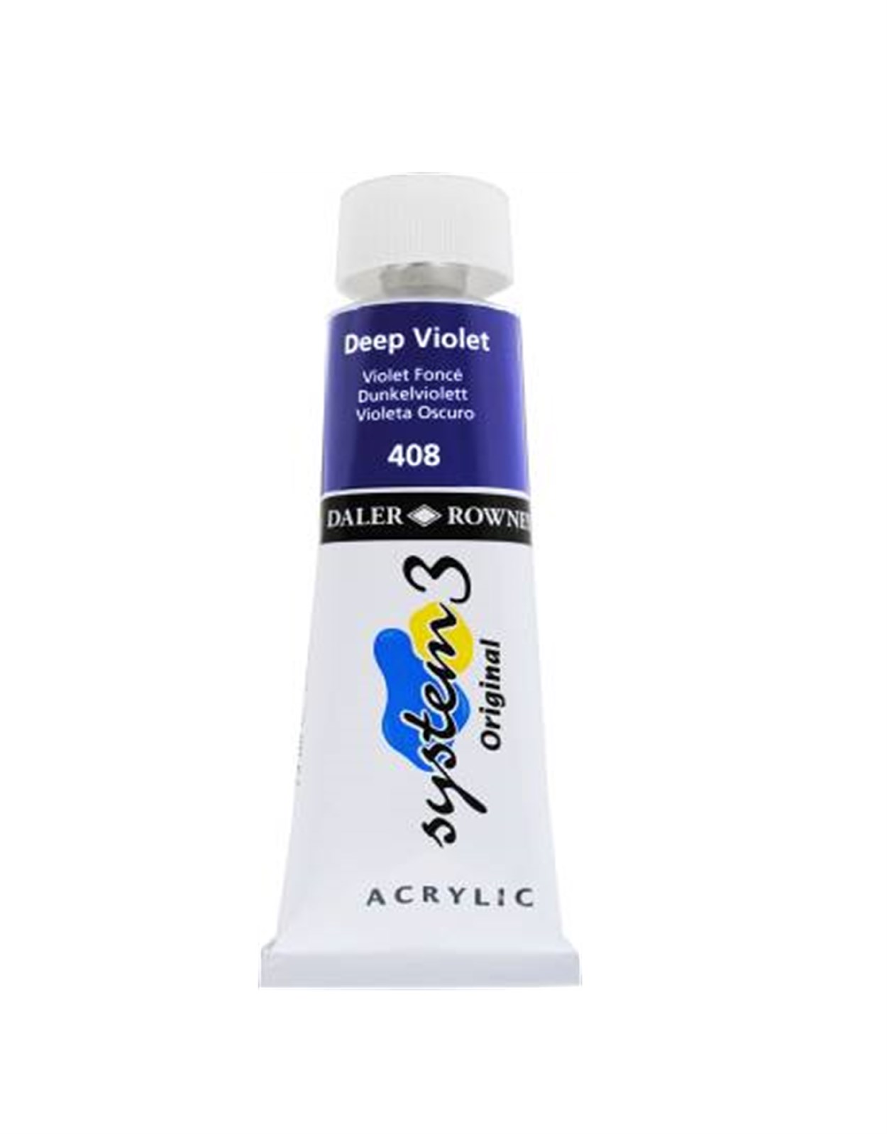 DALER ROWNEY SYSTEM 3 ORIGINAL AKRİLİK BOYA 75 ML DEEP VIOLET
