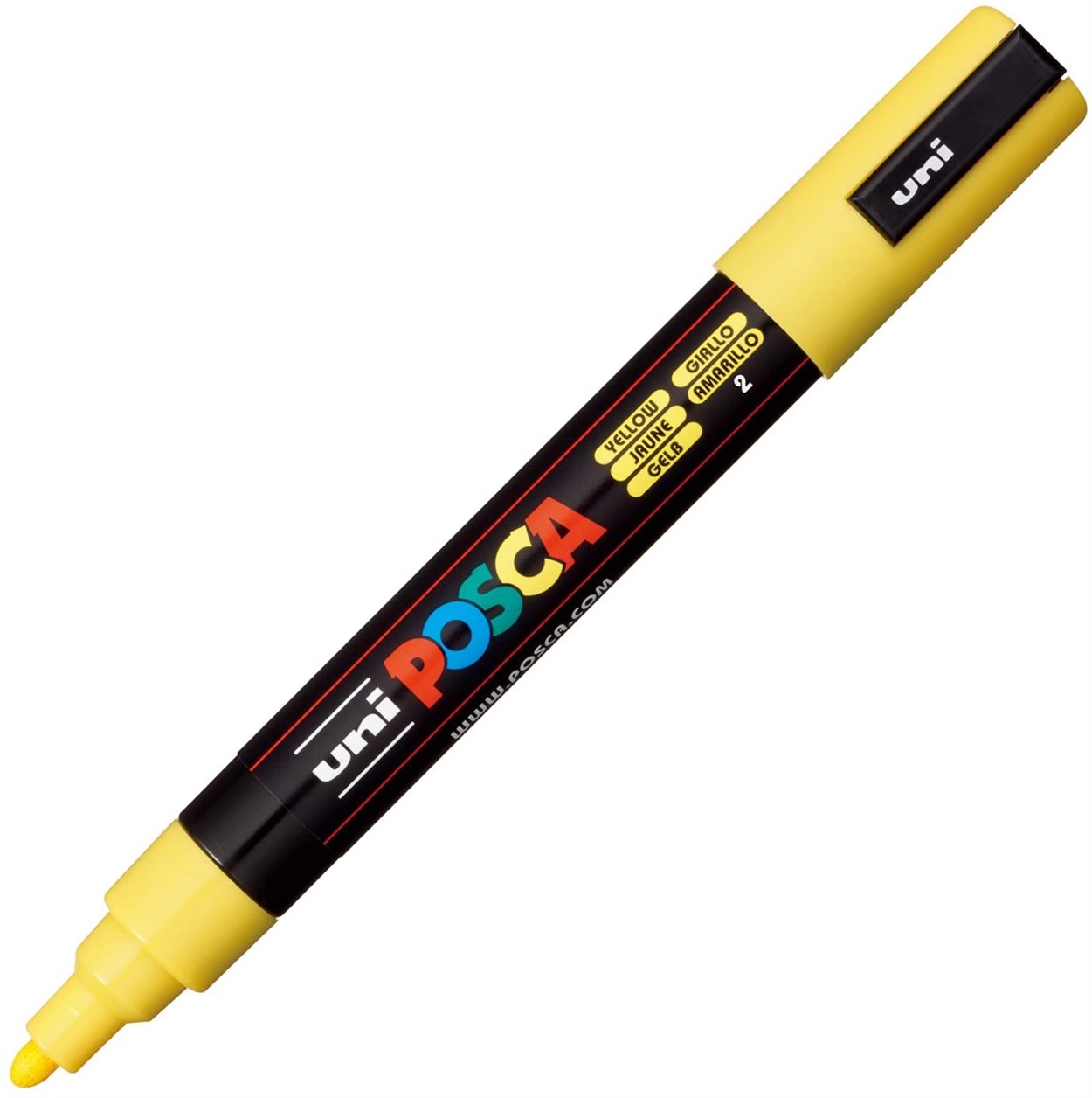 Uni POSCA 1.8-2.5 Su Bazlı Poster Markörü Sarı